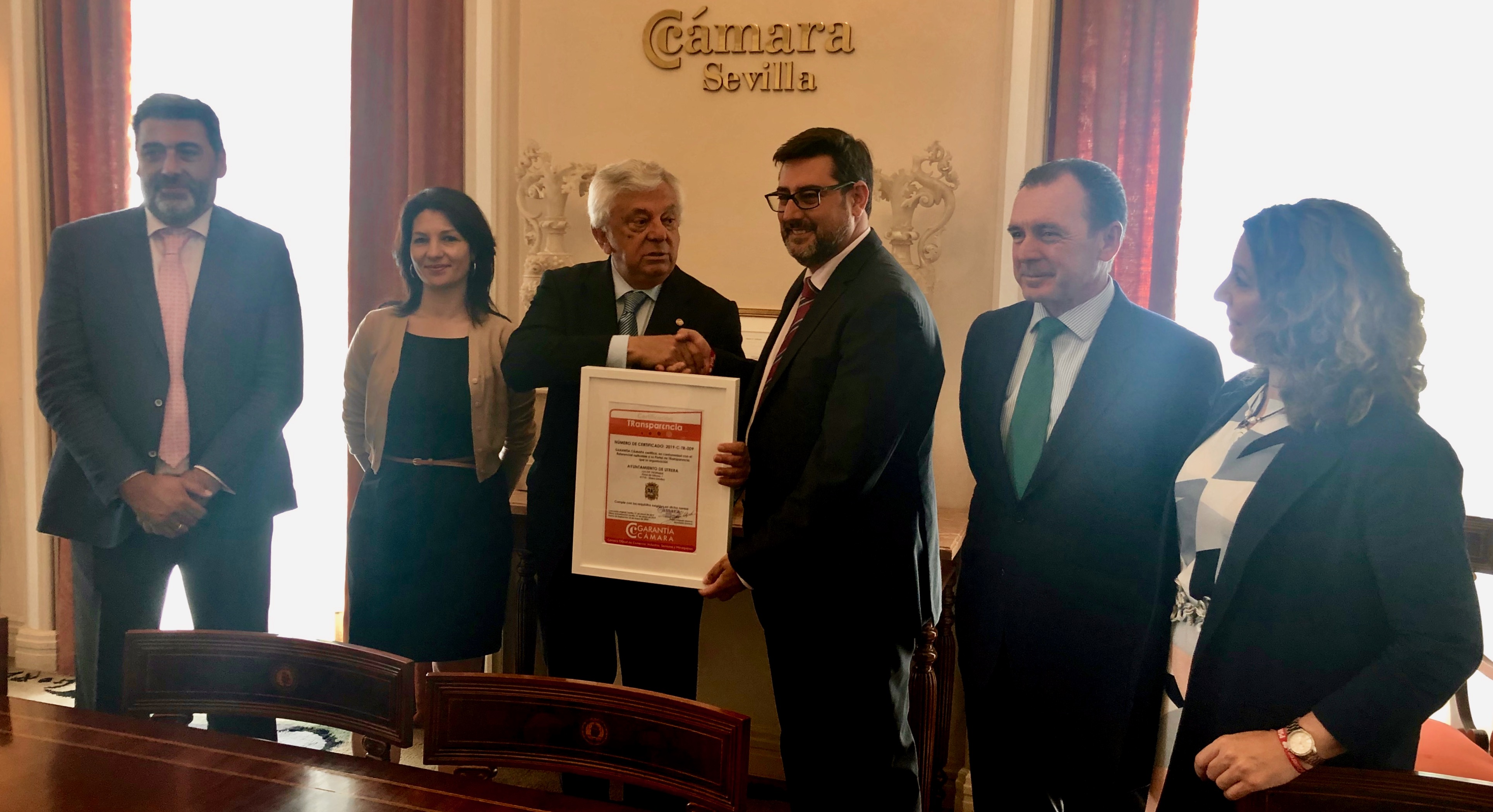 El Ayuntamiento de Utrera obtiene el certificado de Transparencia de la Cámara de Comercio con la norma desarrollada por Sanguino Abogados